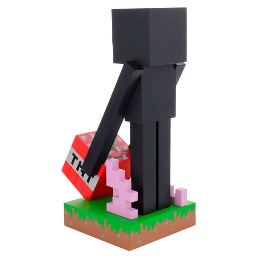 Soporte Cable Guy de Enderman Minecraft con bloque de TNT - 3