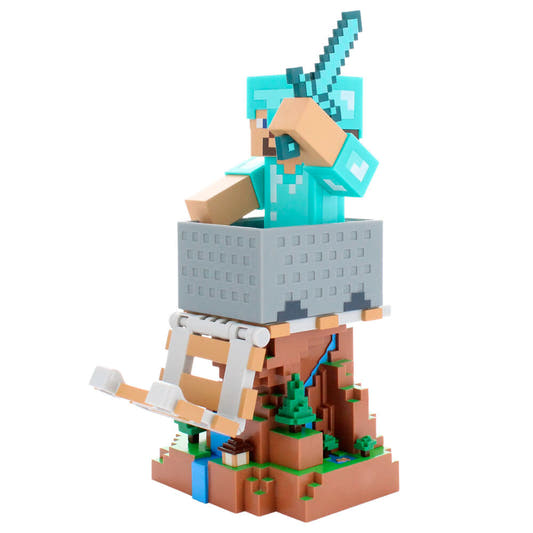 Soporte Cable Guy Diamond Steve de Minecraft con armadura de diamante - 5