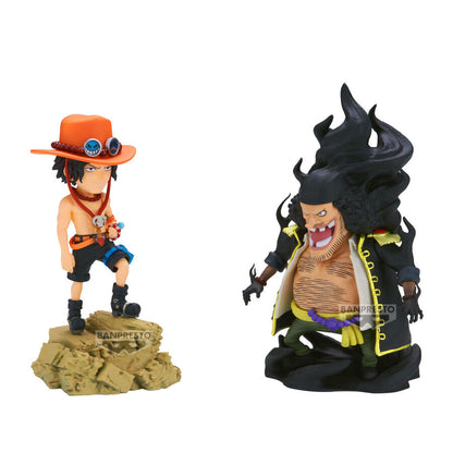 Figura Banpresto de Portgas D. Ace y Marshall D. Teach de One Piece