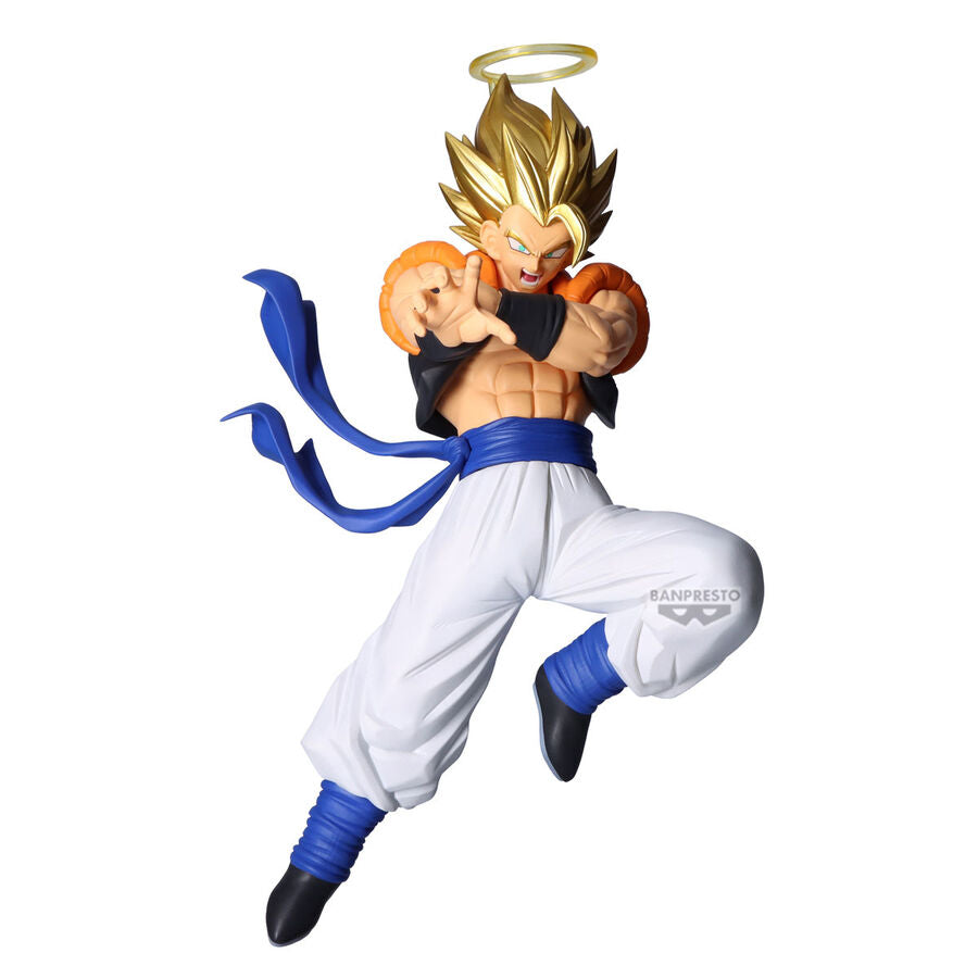 Figura de Super Gogeta de Dragon Ball Z Dokkan Battle con halo