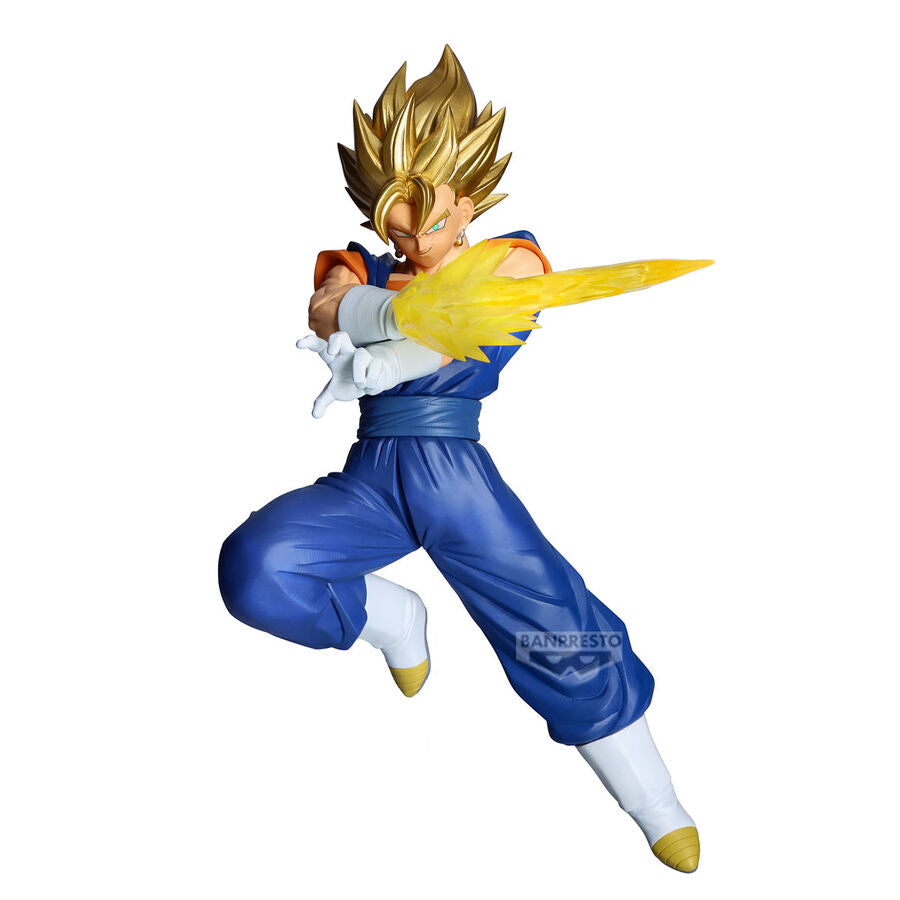 Figura de Super Vegito con efecto de energía amarillo