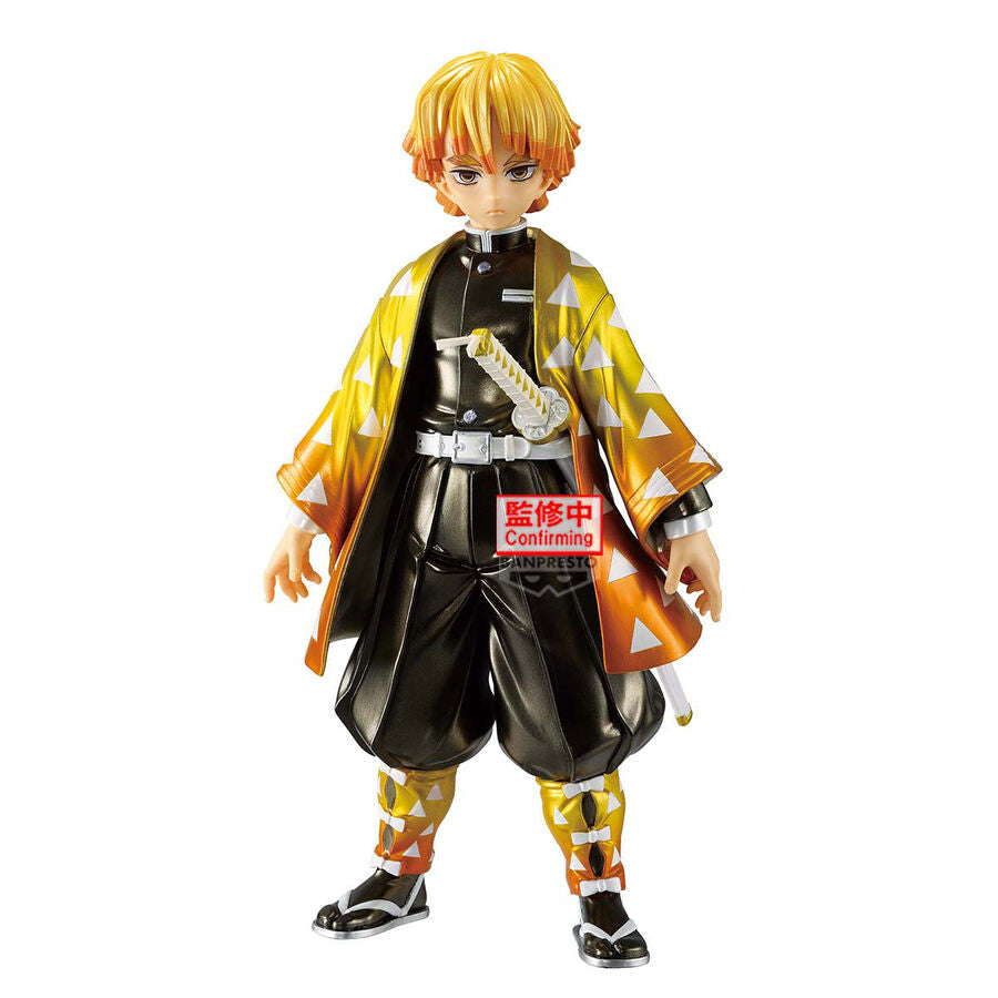 Figura Grandista de Zenitsu Agatsuma con haori amarillo y naranja