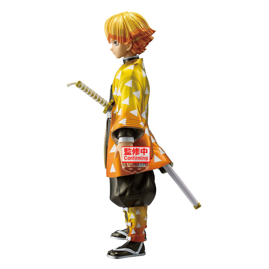 Figura Grandista de Zenitsu Agatsuma con haori amarillo y naranja - 2