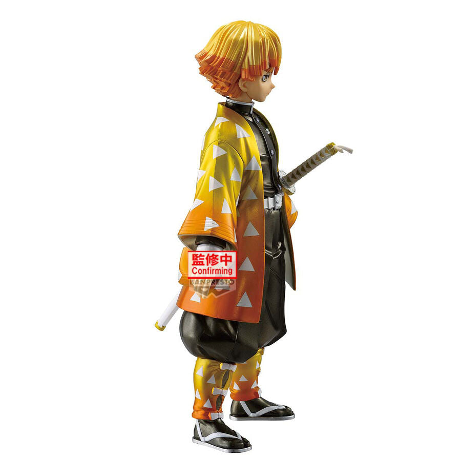 Figura Grandista de Zenitsu Agatsuma con haori amarillo y naranja - 3