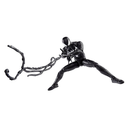 Figura articulada de Peter Parker con traje negro de Spider-Man y emblema blanco - 5