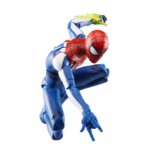 Figura articulada de Miles Morales con traje azul, rojo y blanco de Spider-Man 2 - 6