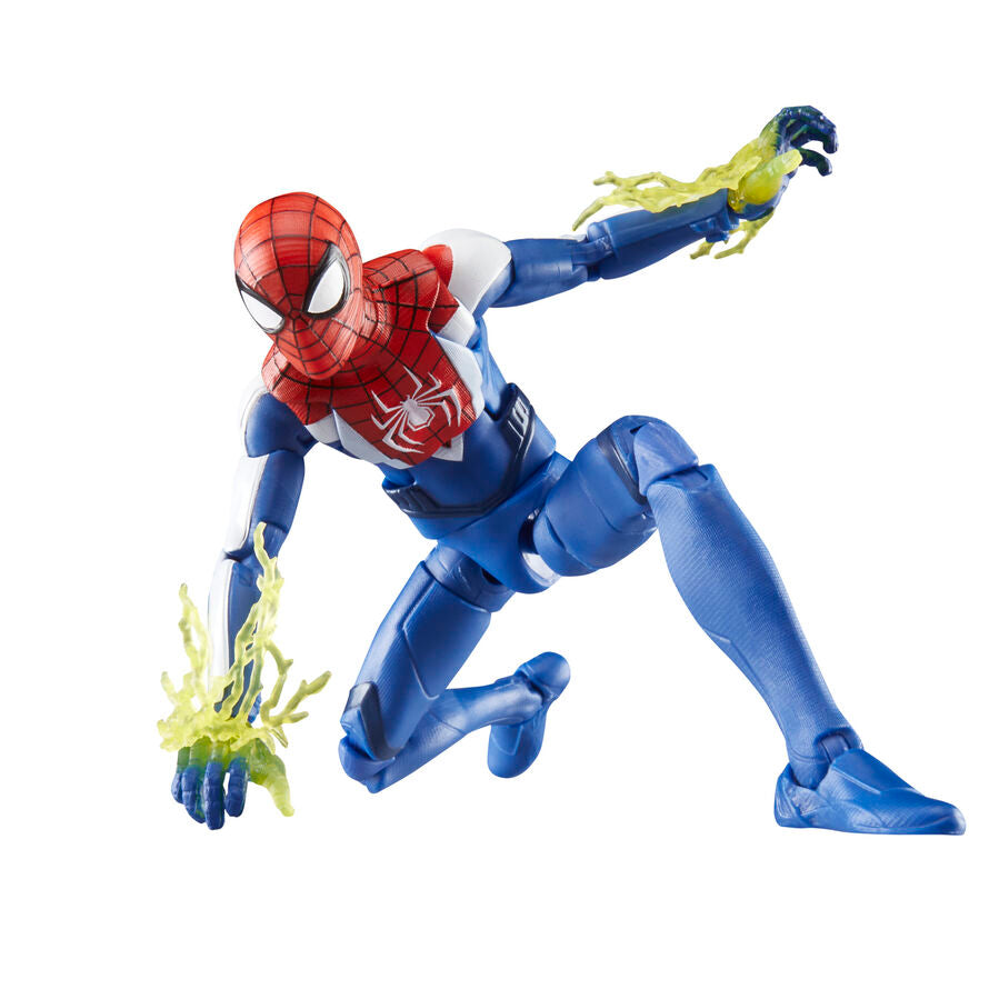 Figura articulada de Miles Morales con traje azul, rojo y blanco de Spider-Man 2 - 7
