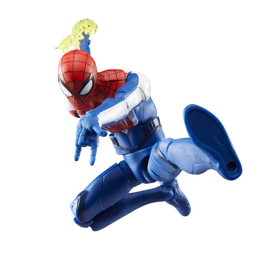 Figura articulada de Miles Morales con traje azul, rojo y blanco de Spider-Man 2 - 9