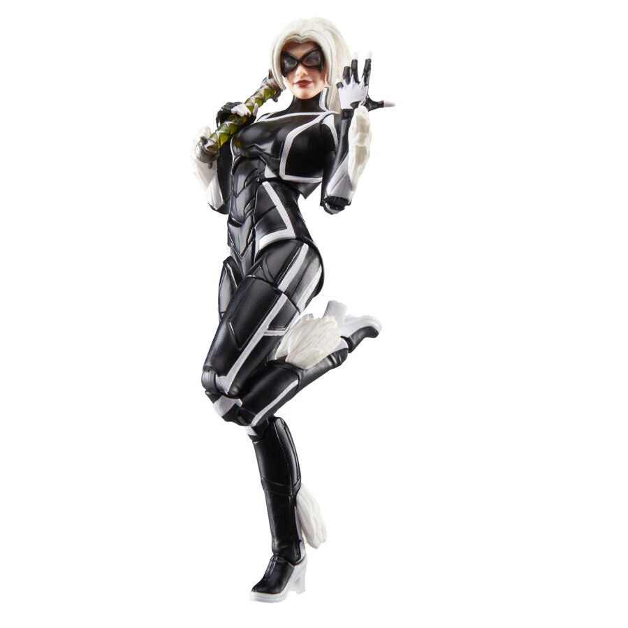 Figura articulada de Black Cat Felicia Hardy con traje negro y blanco - 4