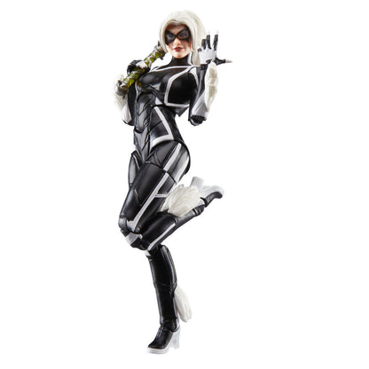 Figura articulada de Black Cat Felicia Hardy con traje negro y blanco - 4