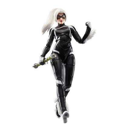 Figura articulada de Black Cat Felicia Hardy con traje negro y blanco
