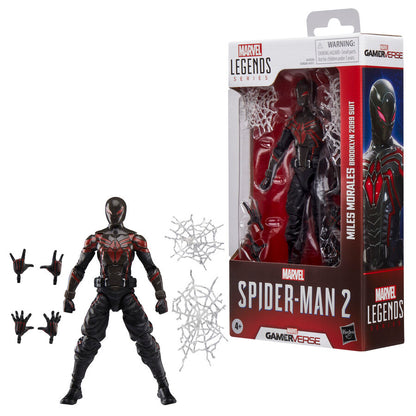 Figura articulada de Miles Morales con traje Brooklyn 2099 negro y rojo - 6