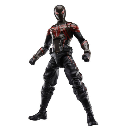 Figura articulada de Miles Morales con traje Brooklyn 2099 negro y rojo