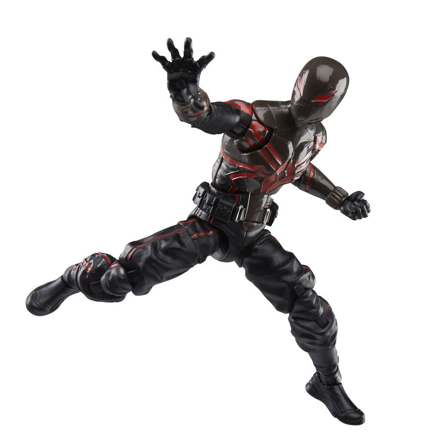 Figura articulada de Miles Morales con traje Brooklyn 2099 negro y rojo - 7