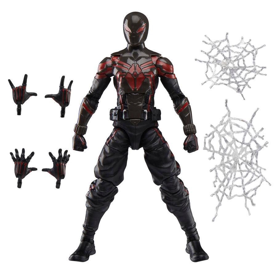 Figura articulada de Miles Morales con traje Brooklyn 2099 negro y rojo - 3