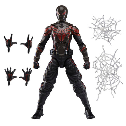 Figura articulada de Miles Morales con traje Brooklyn 2099 negro y rojo - 3