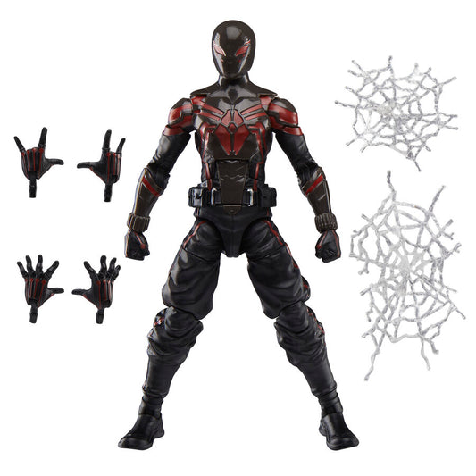 Figura articulada de Miles Morales con traje Brooklyn 2099 negro y rojo - 3