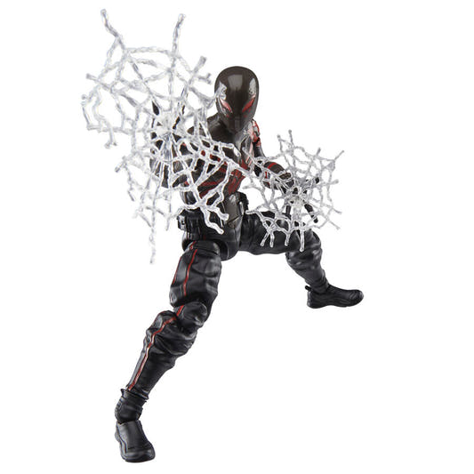 Figura articulada de Miles Morales con traje Brooklyn 2099 negro y rojo - 8