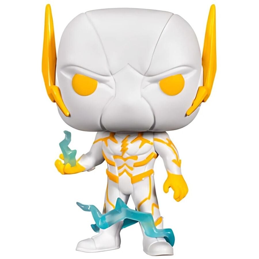 Figura Funko POP! de Godspeed de DC Comics en blanco y amarillo