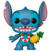 Figura Funko POP de Stitch Luau con collar floral y piña
