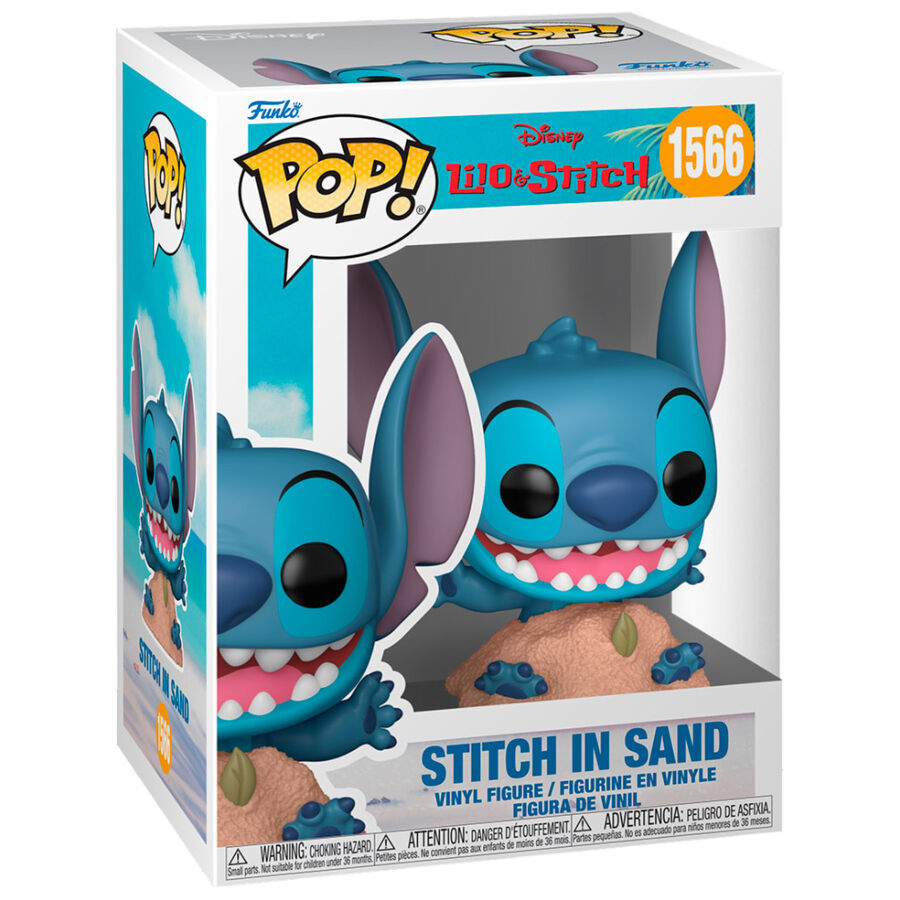 Figura Funko POP! de Stitch sentado sobre la arena - 2