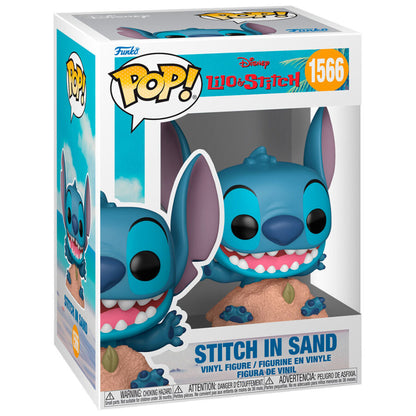 Figura Funko POP! de Stitch sentado sobre la arena - 2