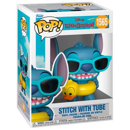 Figura Funko POP! de Stitch con gafas turquesa y flotador amarillo - 2