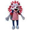 Peluche Indi del Atlético de Madrid con melena rojiblanca