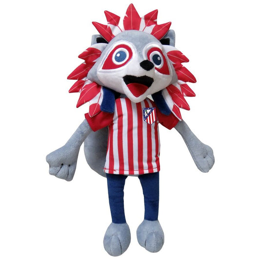 Peluche Indi del Atlético de Madrid con melena rojiblanca