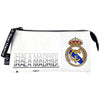 Portatodo triple blanco del Real Madrid con escudo y mensaje Hala Madrid