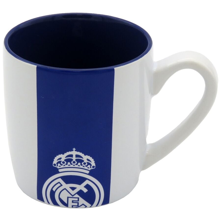 Taza de cerámica del Real Madrid blanca y azul de 380 ml