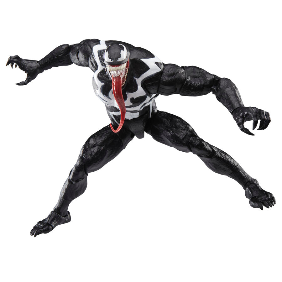 Figura articulada de Venom Marvel Legends en pose dinámica