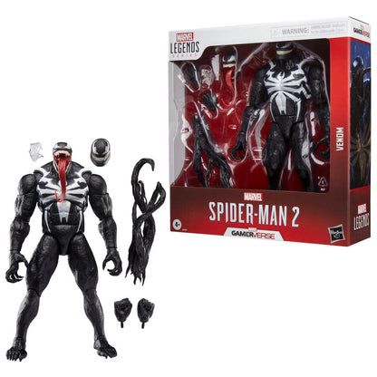 Figura articulada de Venom Marvel Legends en pose dinámica - 2