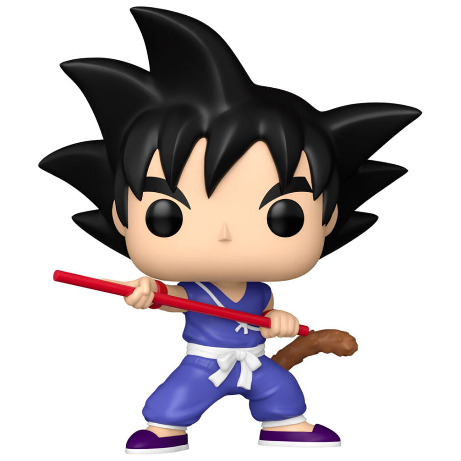 Figura Funko POP! de Goku de Dragon Ball con bastón rojo