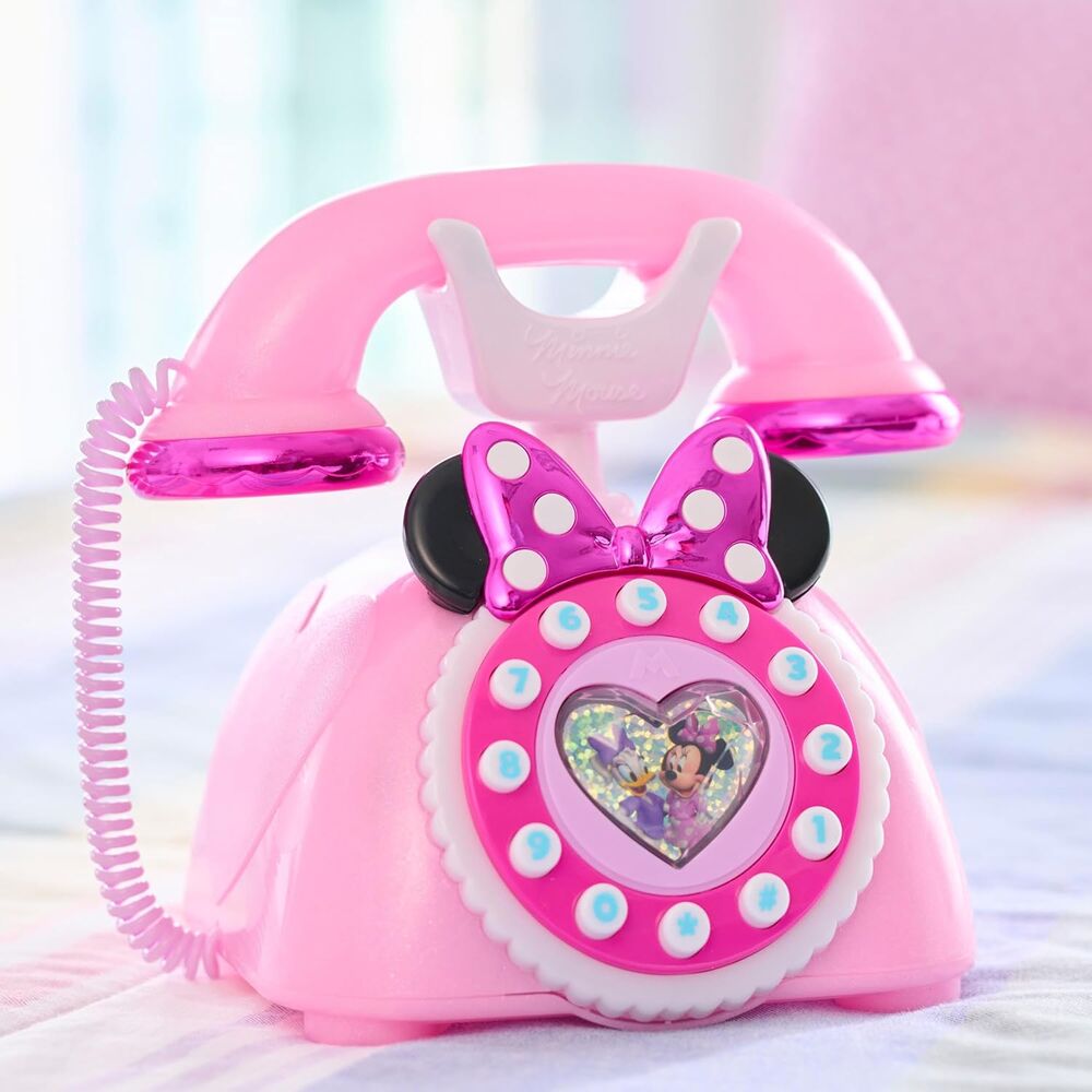 Teléfono giratorio rosa de Minnie Disney con marcador numérico - 2