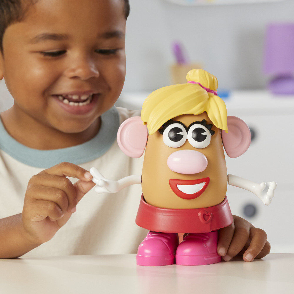 Mrs. Potato Head de HASBRO con pelo rubio y accesorios rosas - 3