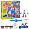 Set Play-Doh Marvel Capitán América con moto, figura, alas y tres botes de plastilina