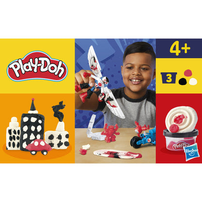 Set Play-Doh Marvel Capitán América con moto, figura, alas y tres botes de plastilina - 13