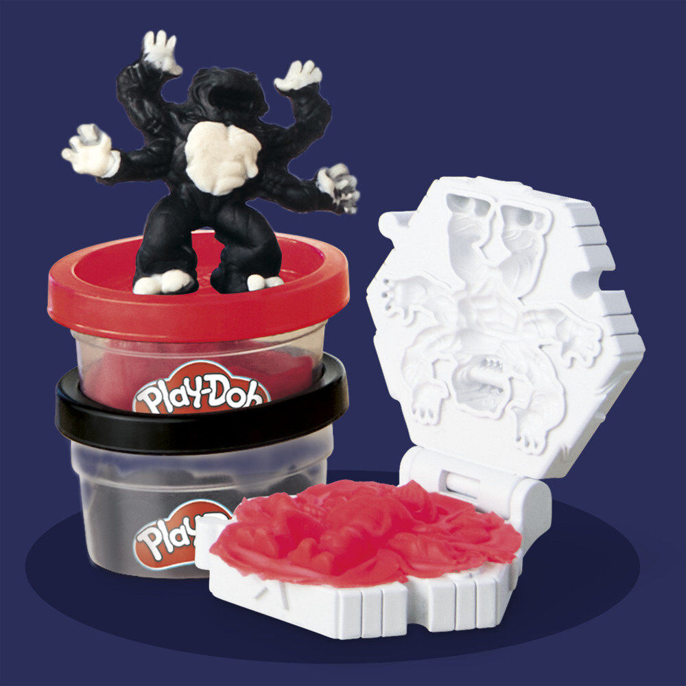 Set Play-Doh Marvel Capitán América con moto, figura, alas y tres botes de plastilina - 14