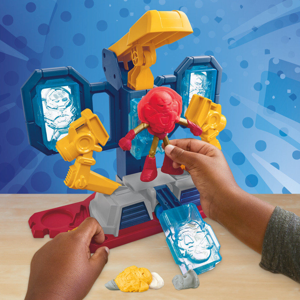 Laboratorio de armaduras Iron Man Marvel Play-Doh con figura y moldes - 5