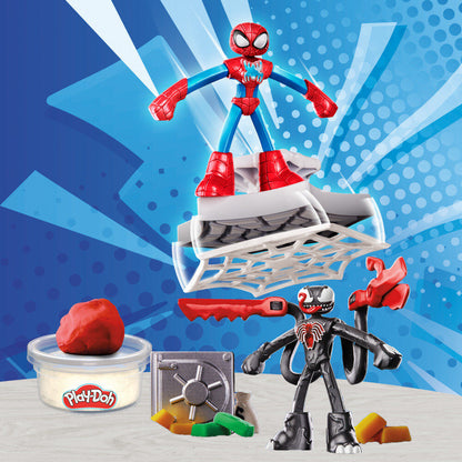 Laboratorio de armaduras Iron Man Marvel Play-Doh con figura y moldes - 6