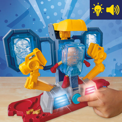 Laboratorio de armaduras Iron Man Marvel Play-Doh con figura y moldes - 11