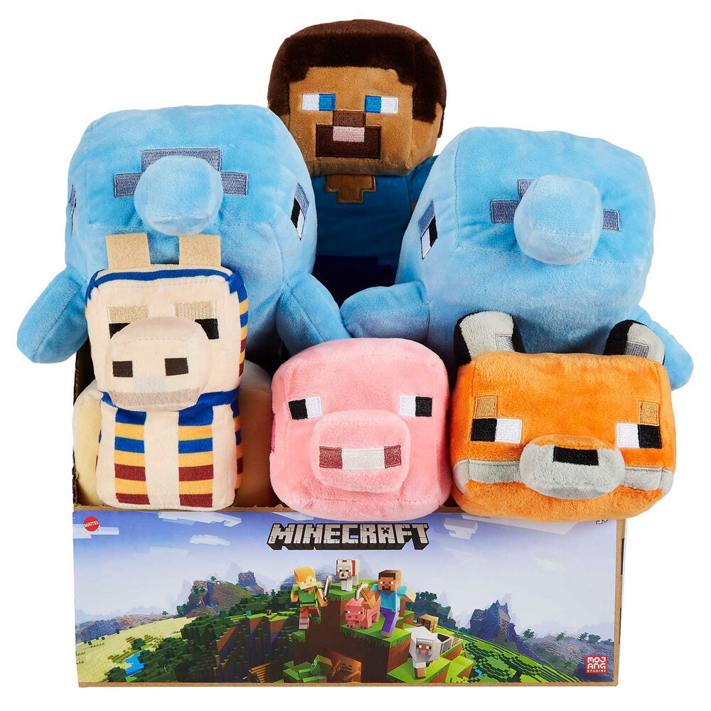 Peluche Minecraft surtido con diseños pixelados - 3