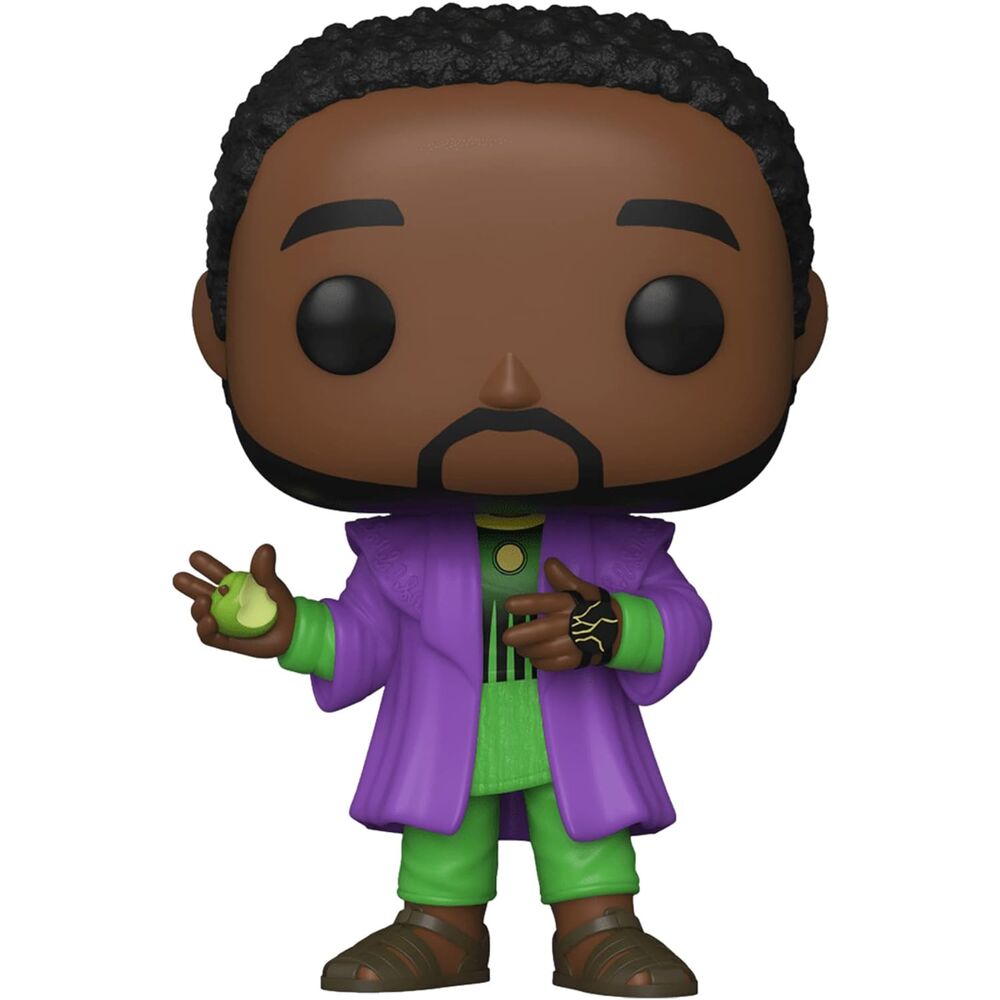 Figura Funko POP! de He Who Remains con abrigo morado y manzana verde