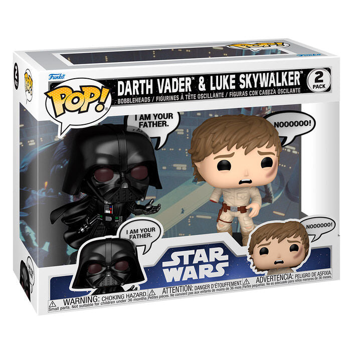 Blister Funko POP! con figuras de Darth Vader y Luke Skywalker - 2