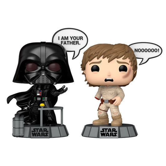 Blister Funko POP! con figuras de Darth Vader y Luke Skywalker