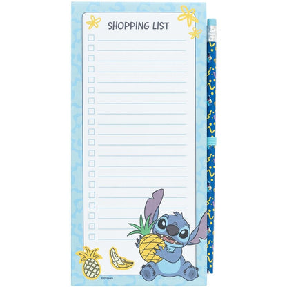 Bloc de notas magnético de Stitch Disney con lista y diseño tropical