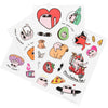 Set de pegatinas reutilizables Ketnipz con diseños coloridos