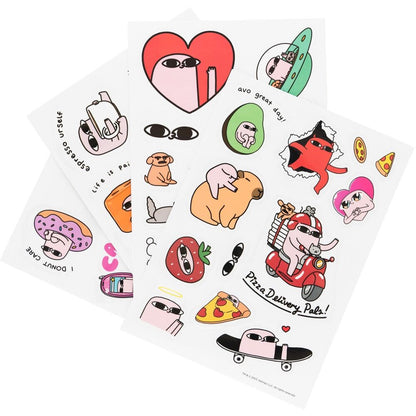 Set de pegatinas reutilizables Ketnipz con diseños coloridos