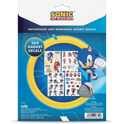 Set de cuatro hojas de pegatinas reutilizables de Sonic The Hedgehog - 2